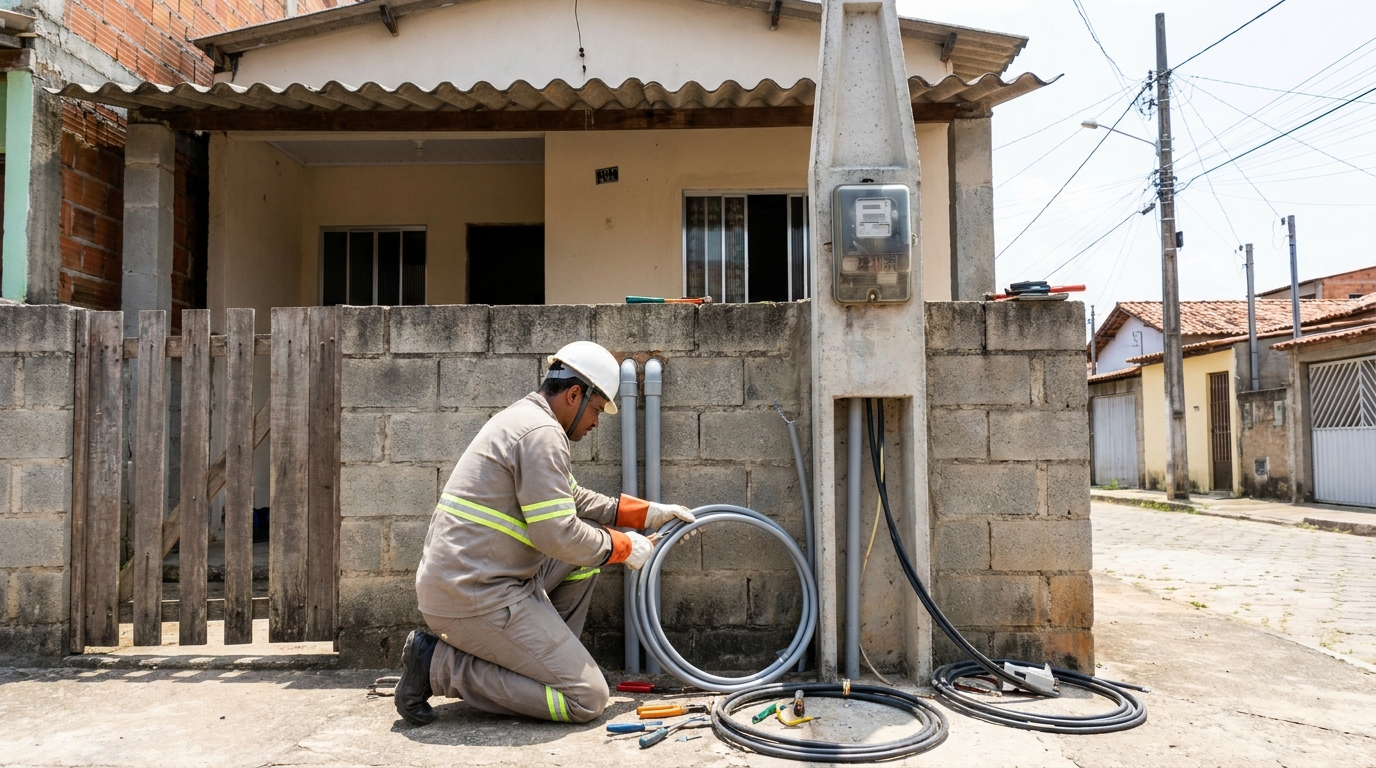 Instalação de Poste Padrão em Cotia‑SP