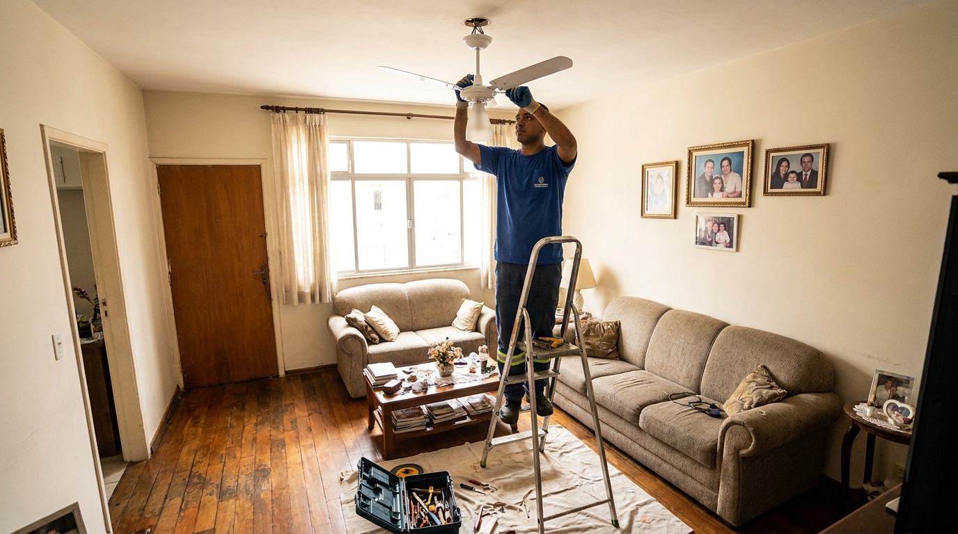 Substituição de Ventilador em Cotia‑SP